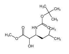 (3S)-3-(N-t-butoxycarbonylamino)-2-hydroxy-5-methylhexanoic Acid Methyl Ester