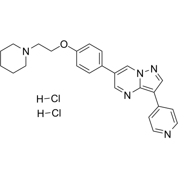 Dorsomorphin dihydrochloride (Synonyms: BML-275 dihydrochloride; Compound C dihydrochloride)