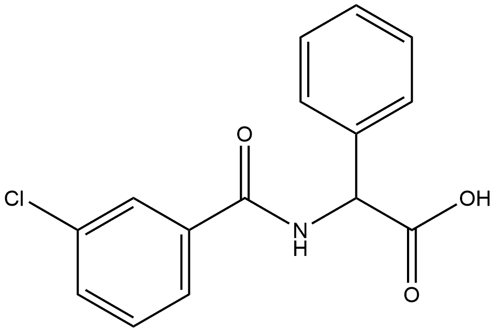 Benzeneacetic acid, α-[(3-chlorobenzoyl)amino]-