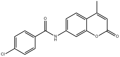 Benzamide, 4-chloro-N-(4-methyl-2-oxo-2H-1-benzopyran-7-yl)-