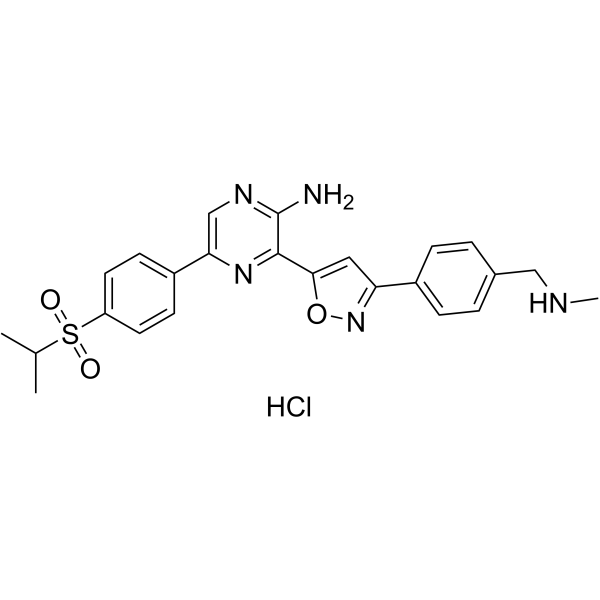 Berzosertib hydrochloride (VE-822 hydrochloride; VX-970 hydrochloride)